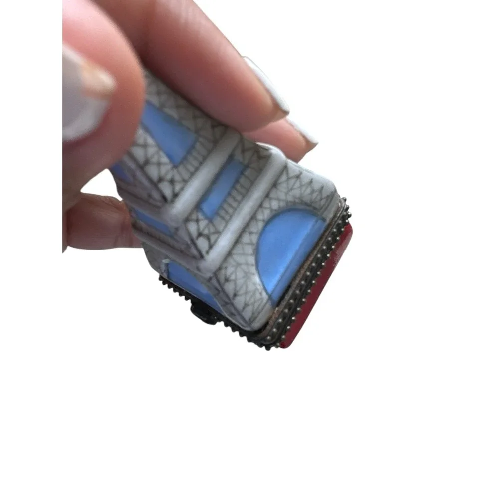 French Paris Limoges‎ Style Trinket Eiffel Tower Box